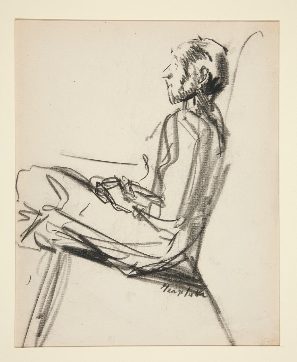 Uomo seduto da George Benjamin Luks