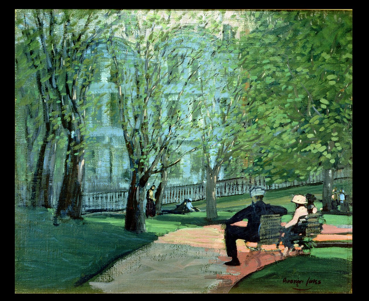 Giornata Estiva, Giardino Pubblico di Boston da George Benjamin Luks