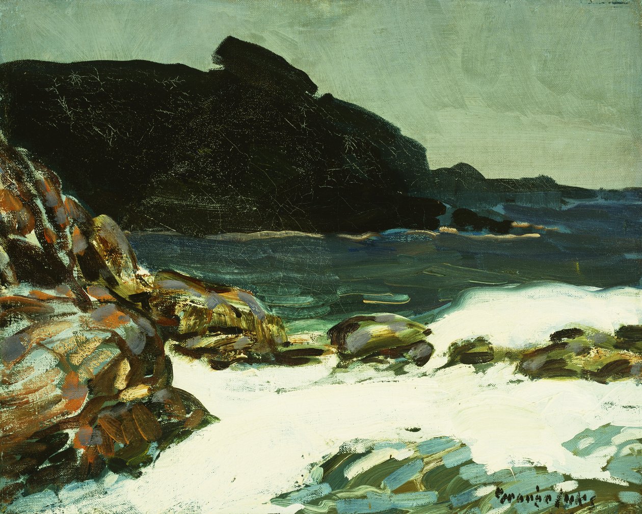 La Scogliera, Cape Elizabeth, Maine da George Benjamin Luks