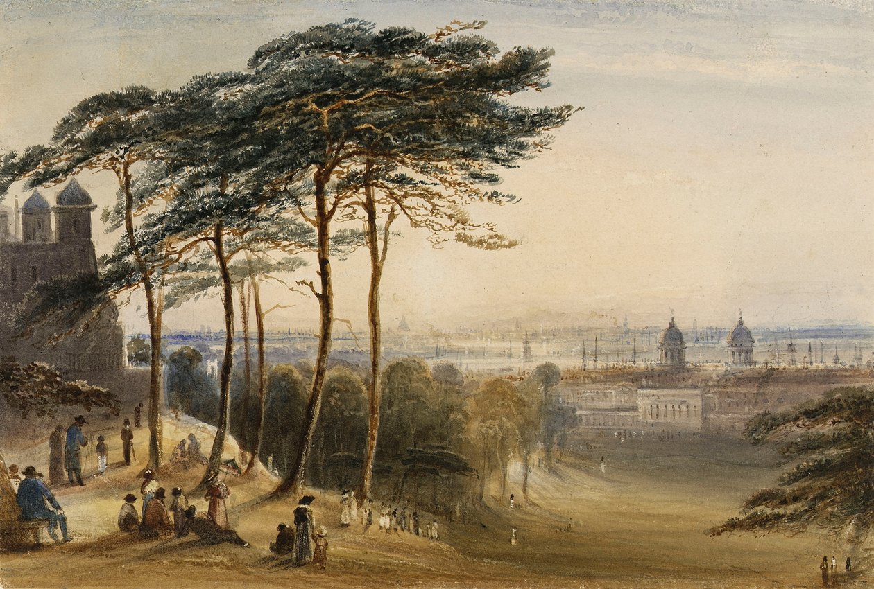 Greenwich da Observatory Hill, c.1850 da George Bryant Campion