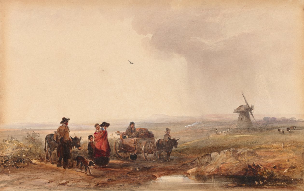 Campo zingaro, Olanda, 1800 da George Bryant Campion