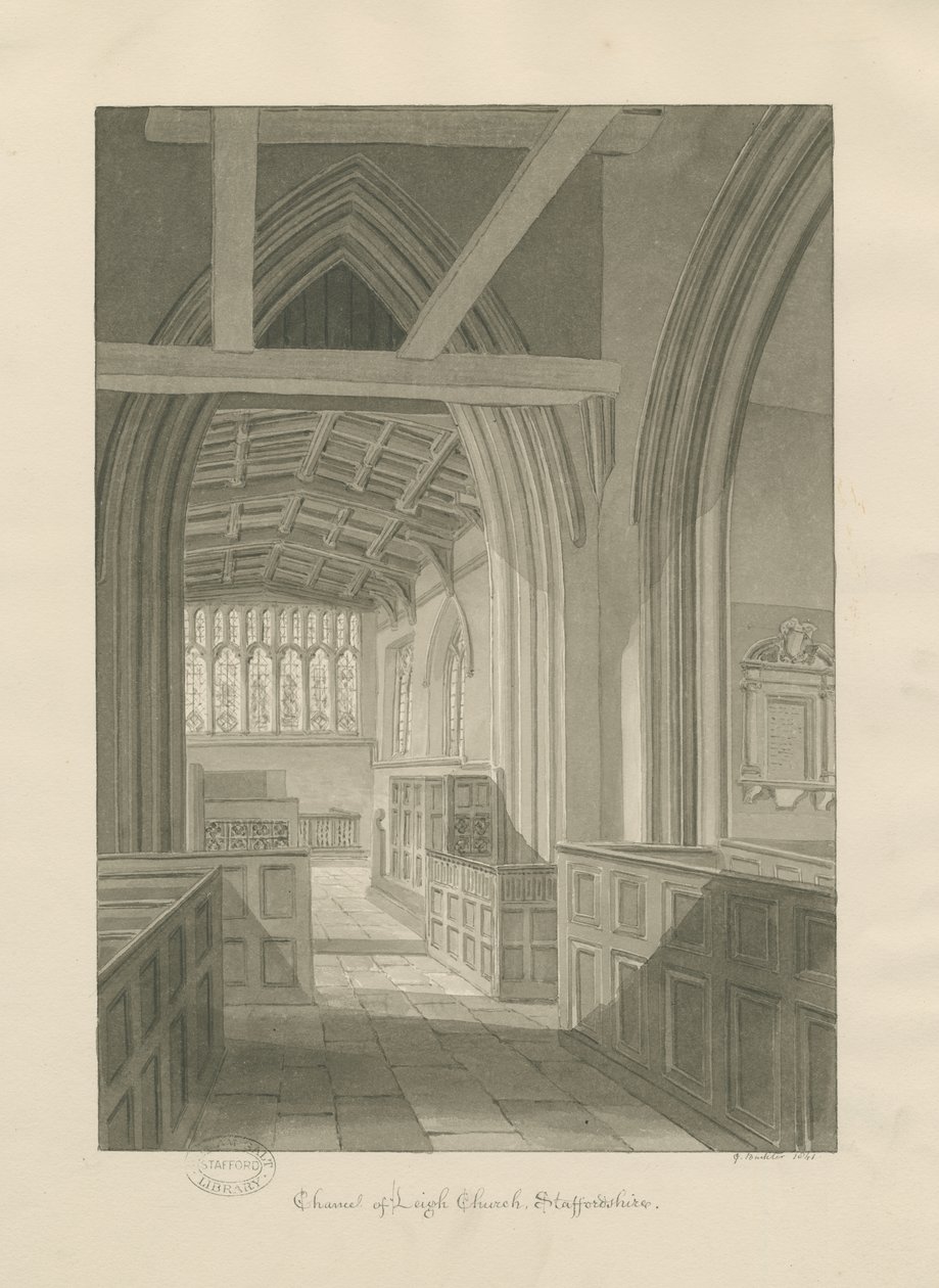 Interno della Chiesa di Leigh da George Buckler