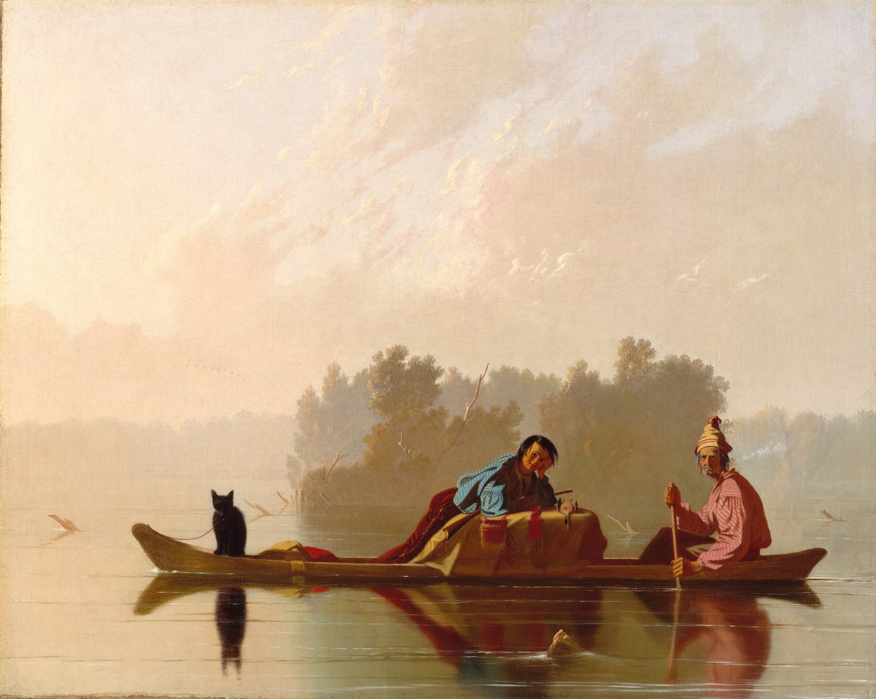 Commercianti di Pellicce che Discendono il Missouri da George Caleb Bingham