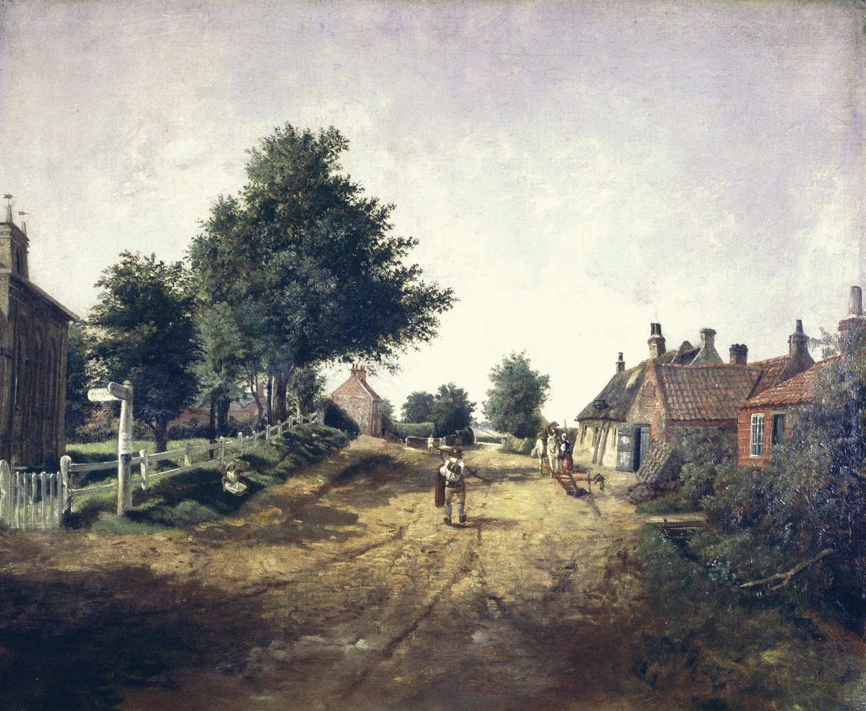 Villaggio di Hollym, Holderness, c.1885 da George Cammidge