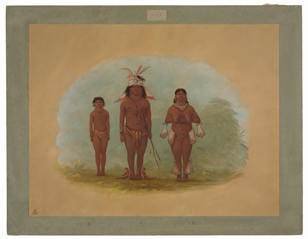Una Famiglia Chetibo da George Catlin
