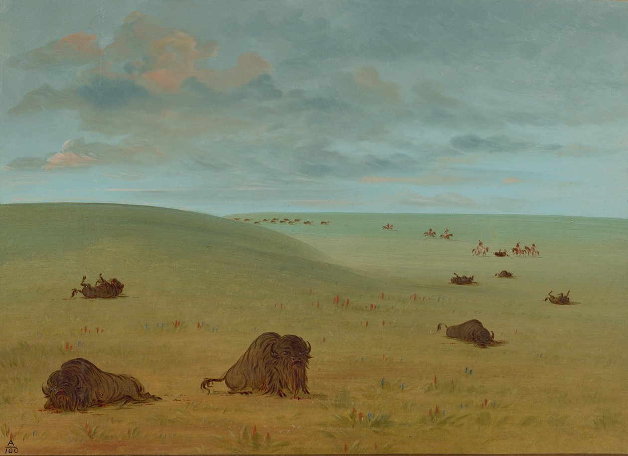 Dopo la Caccia al Bisonte - Sioux, 1861-1869 da George Catlin