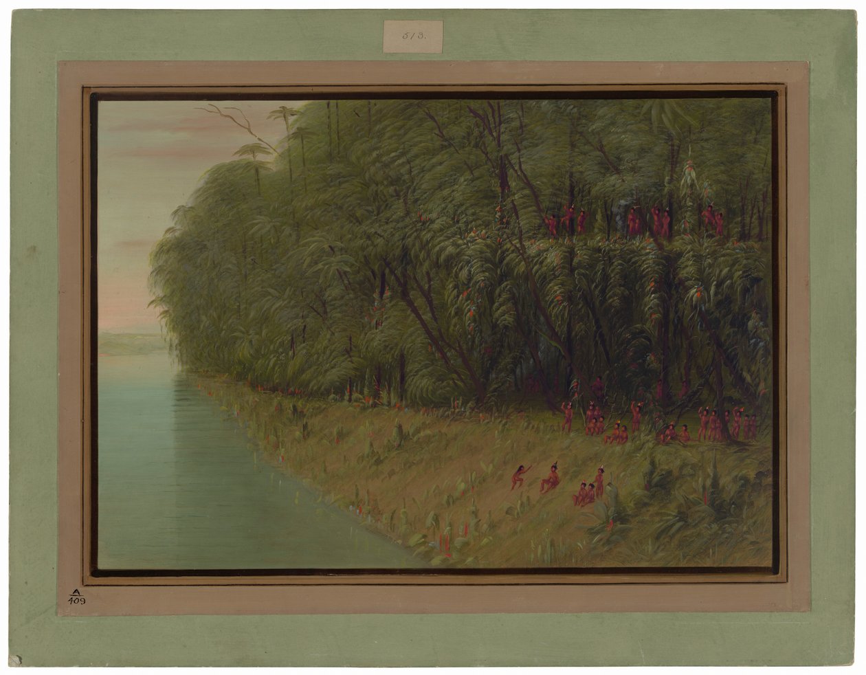Una foresta amazzonica - Guardando a riva da George Catlin