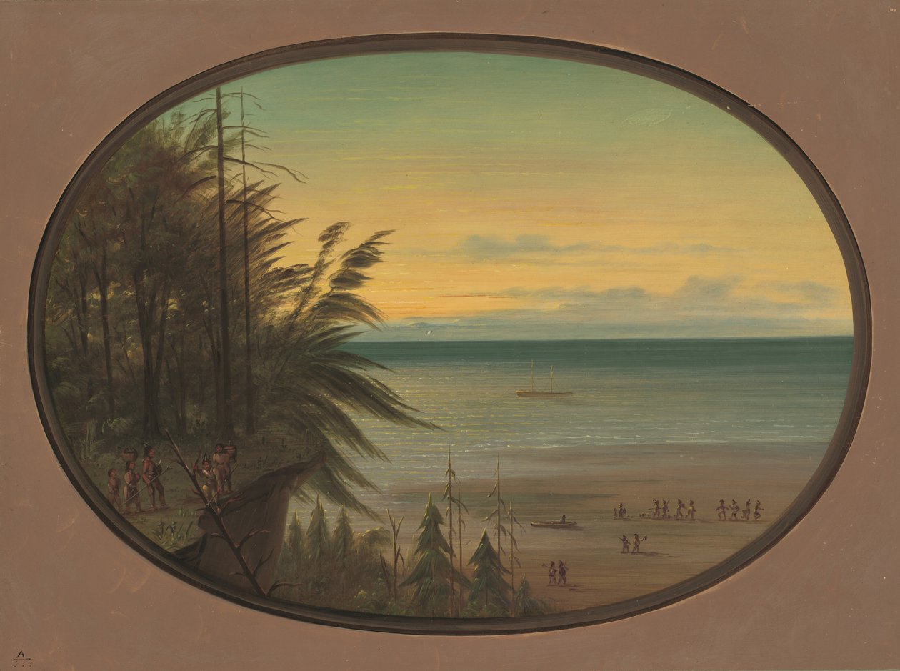 Una scala indiana - Indiani Nayas, 1855-1869 da George Catlin