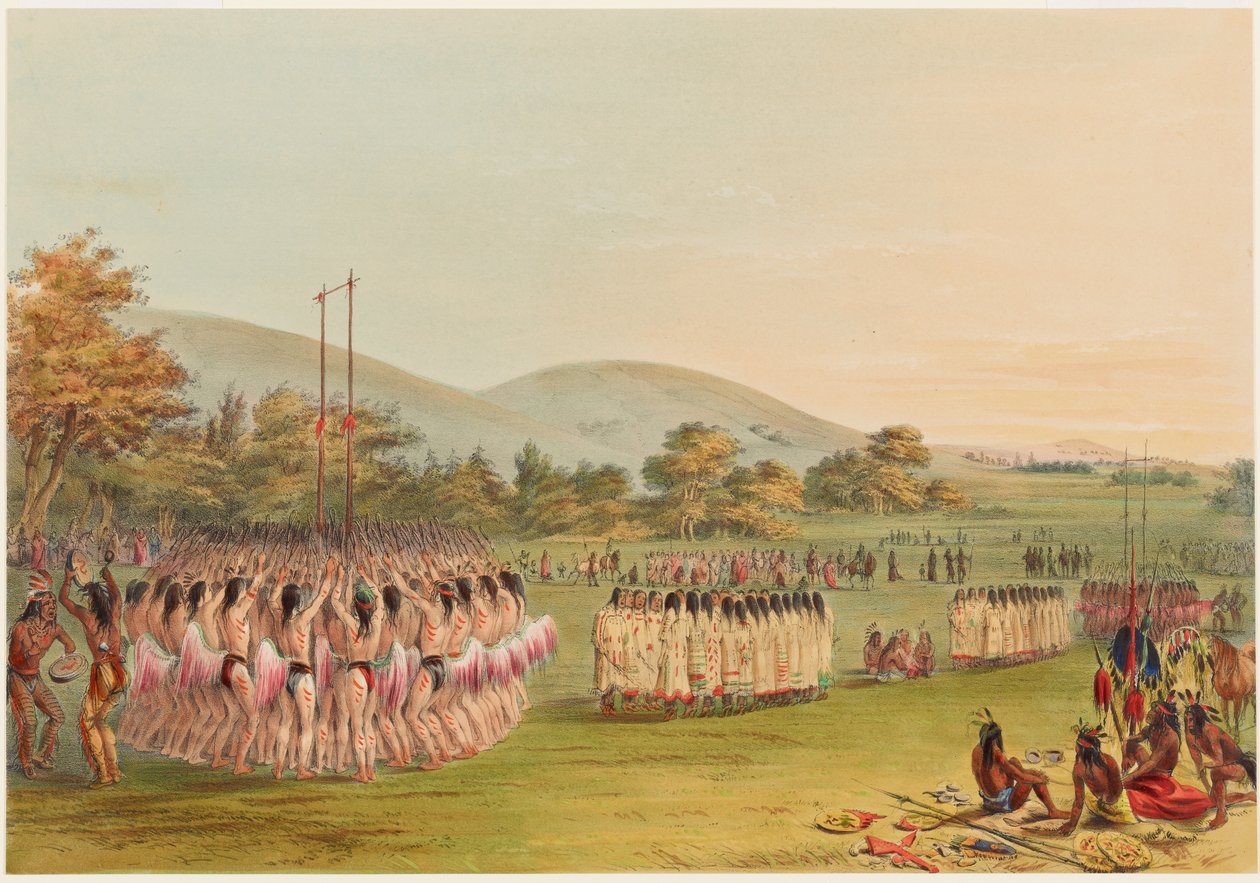 Danza con la palla da George Catlin