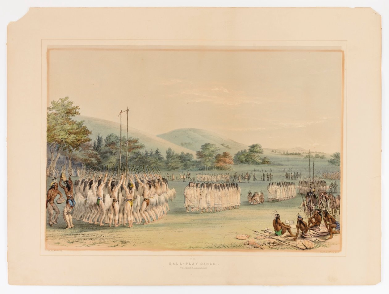 Danza del gioco della palla--no.22 da George Catlin