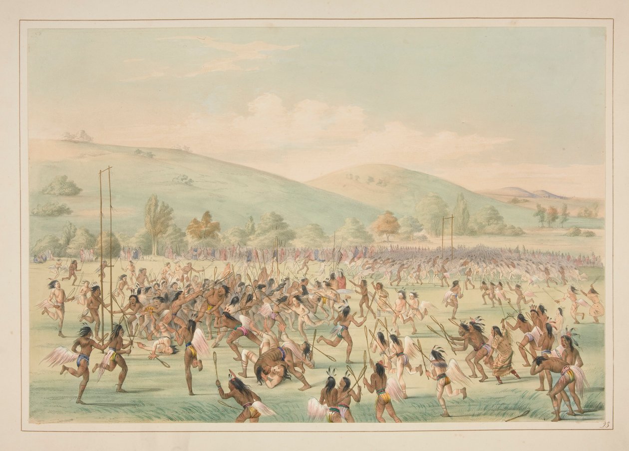 Gioco della Palla, pl. 23 dal Portafoglio degli Indiani d