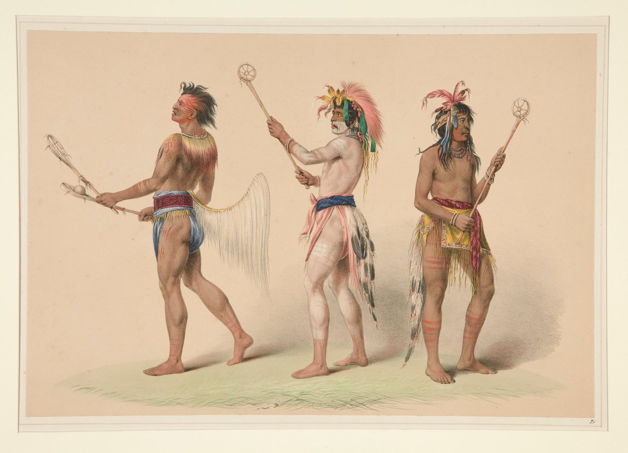 Giocatori di palla, pl. 21 dal Portfolio degli Indiani d
