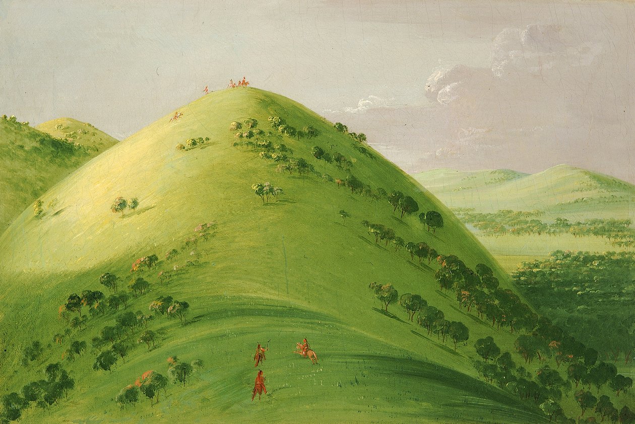 Bellissima prateria di Bluffs, Alto Mississippi da George Catlin