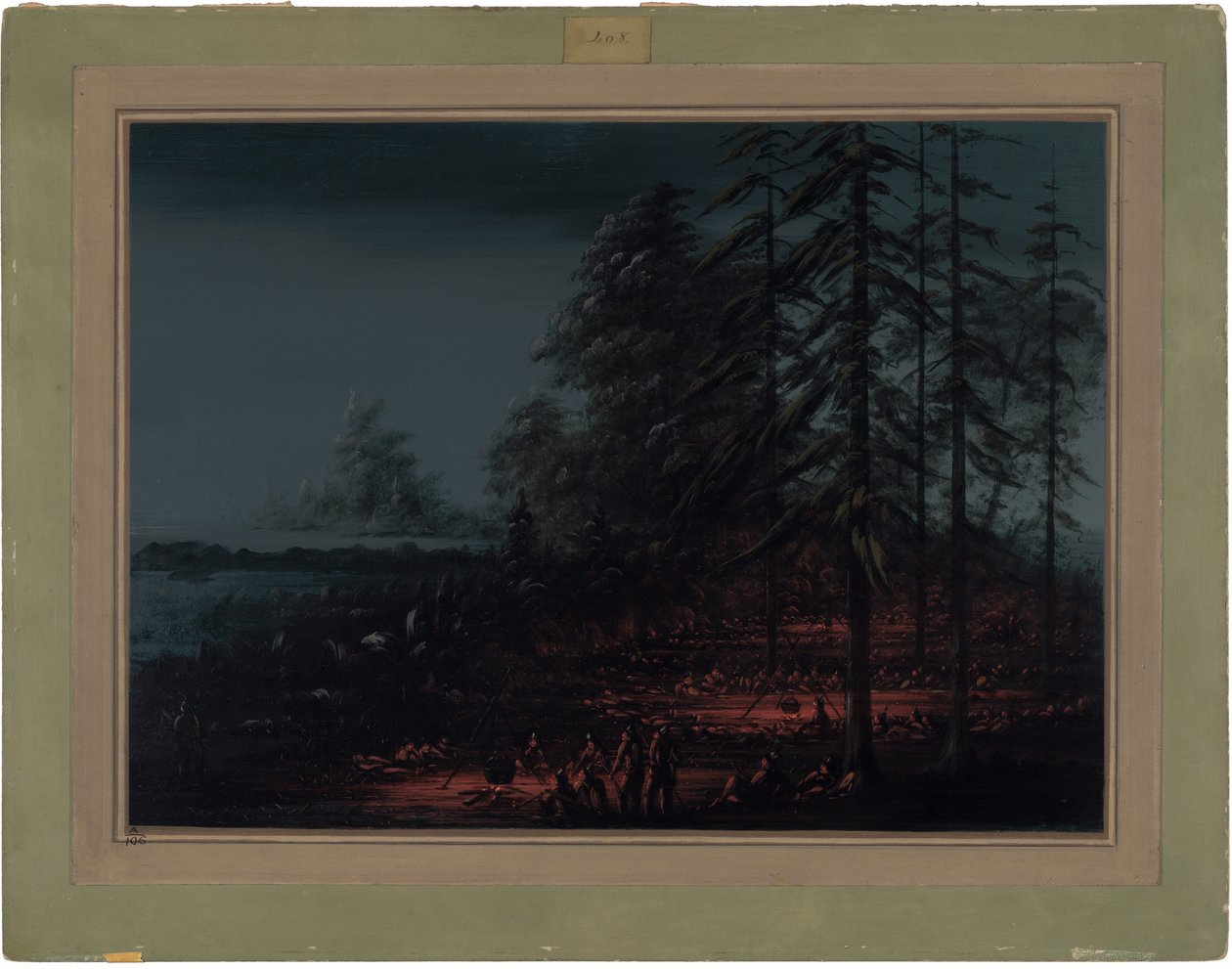 Bivacco di una Banda di Guerra Sioux da George Catlin
