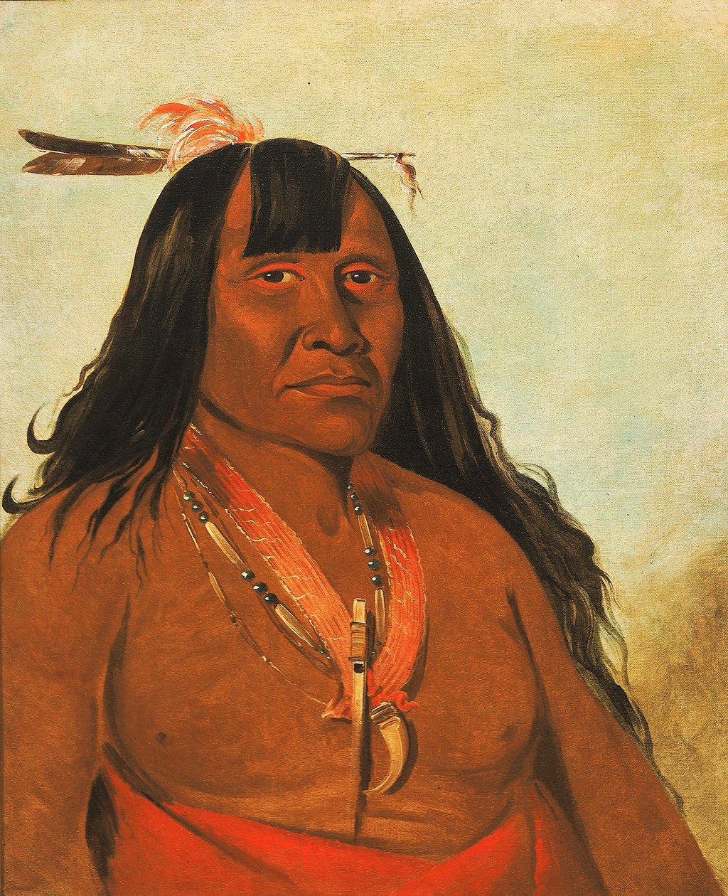 Bón-són-gee, nuovo fuoco, un capo banda da George Catlin