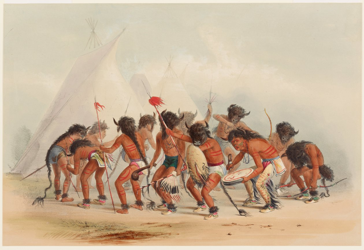 La danza del bufalo da George Catlin