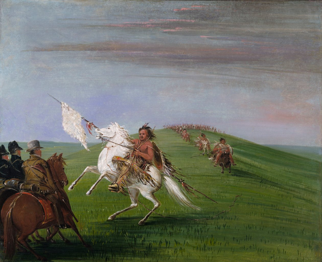 I Comanche incontrano i Dragoni da George Catlin