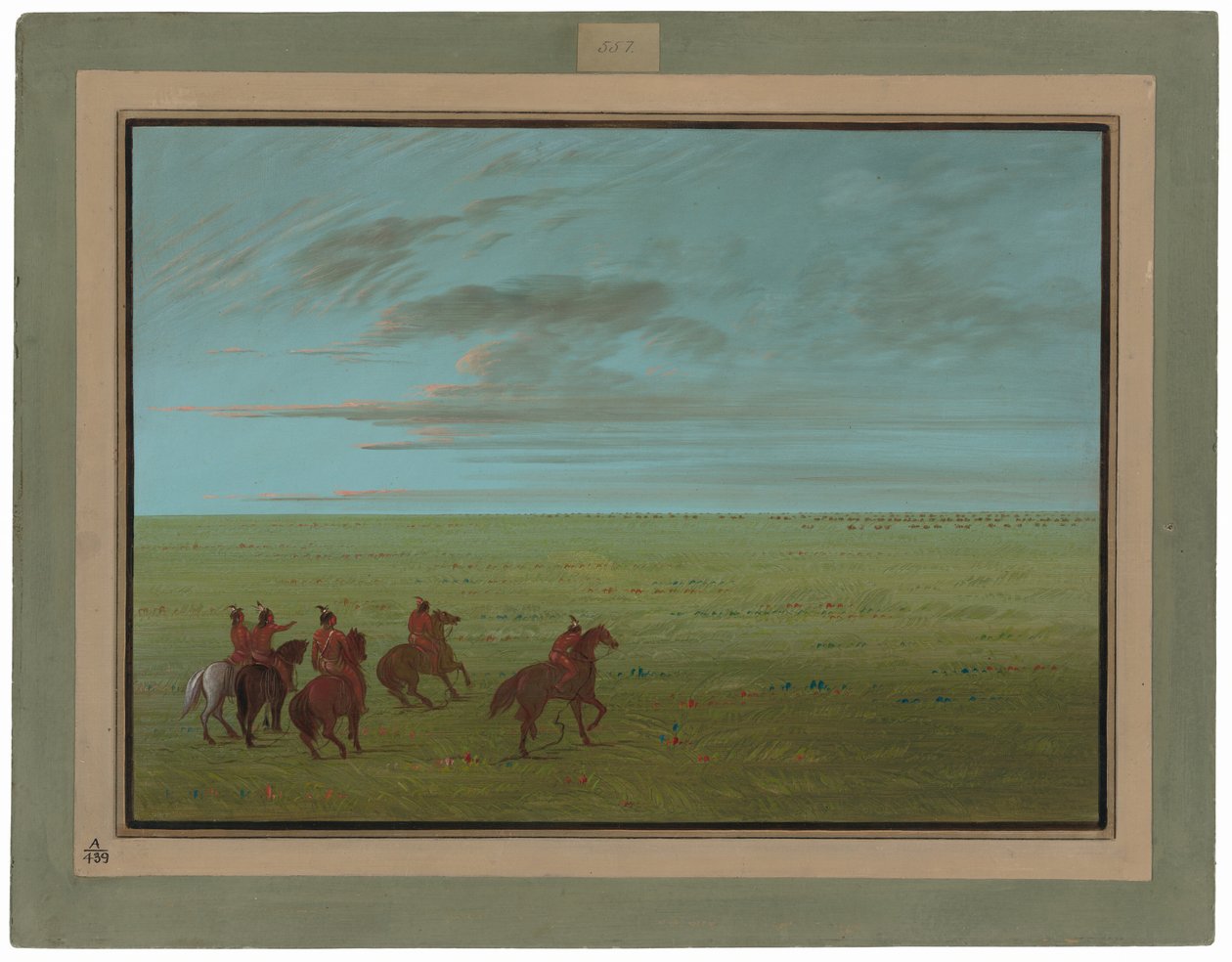 Connibos in Partenza per i Cavalli Selvaggi da George Catlin