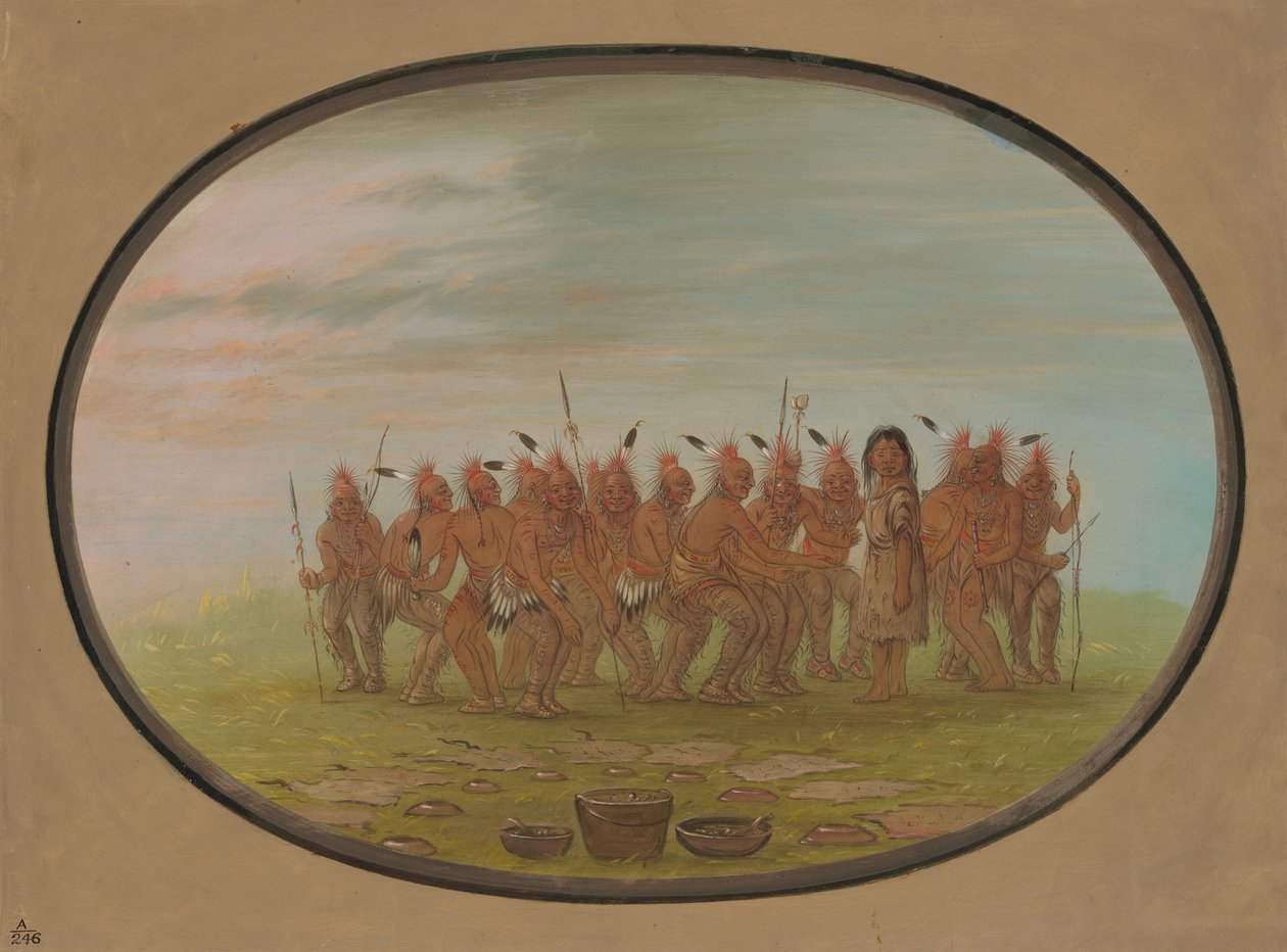 Danza al Berdache - Saukie da George Catlin