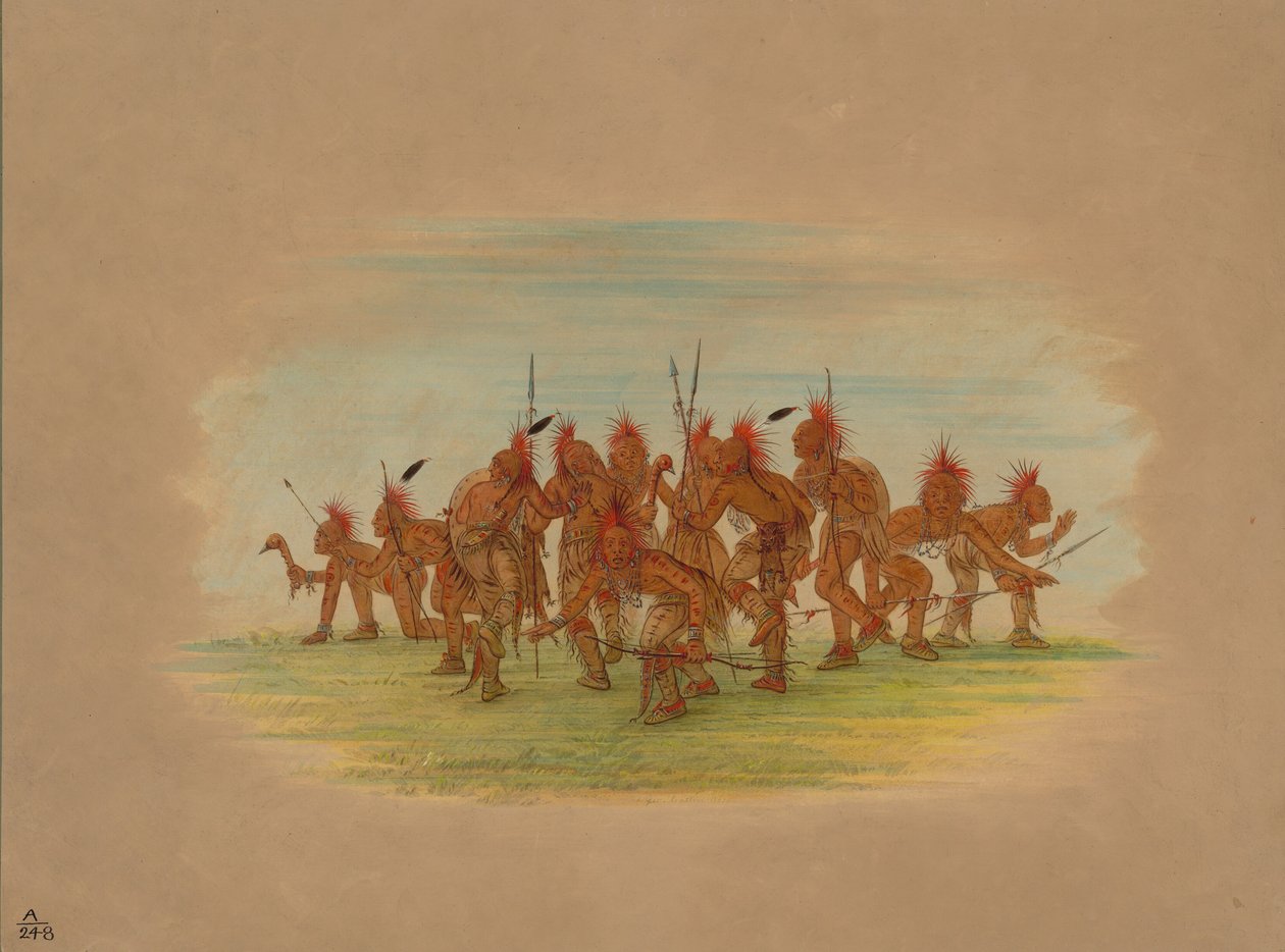 Danza della Scoperta - Saukie, 1861 da George Catlin