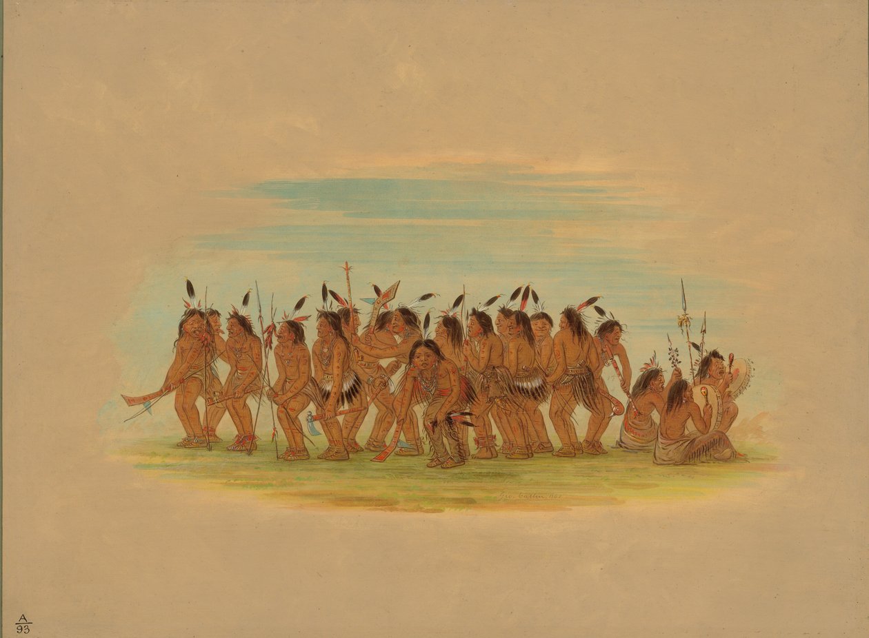 Danza del cane - Sioux, 1861 da George Catlin