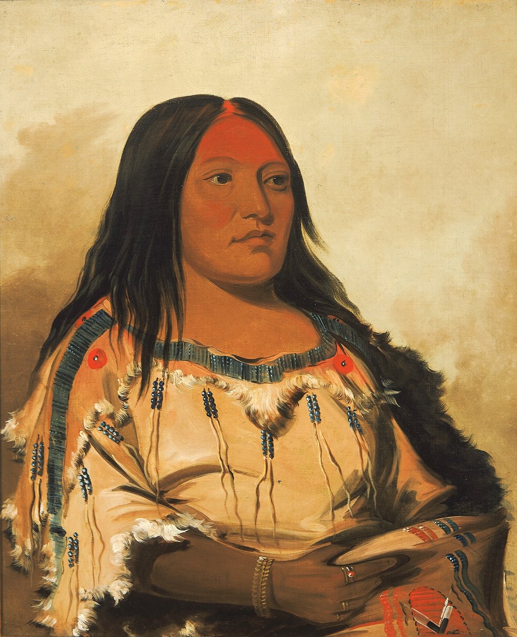 Eeh-nís-kim, Pietra di Cristallo, Moglie del Capo da George Catlin