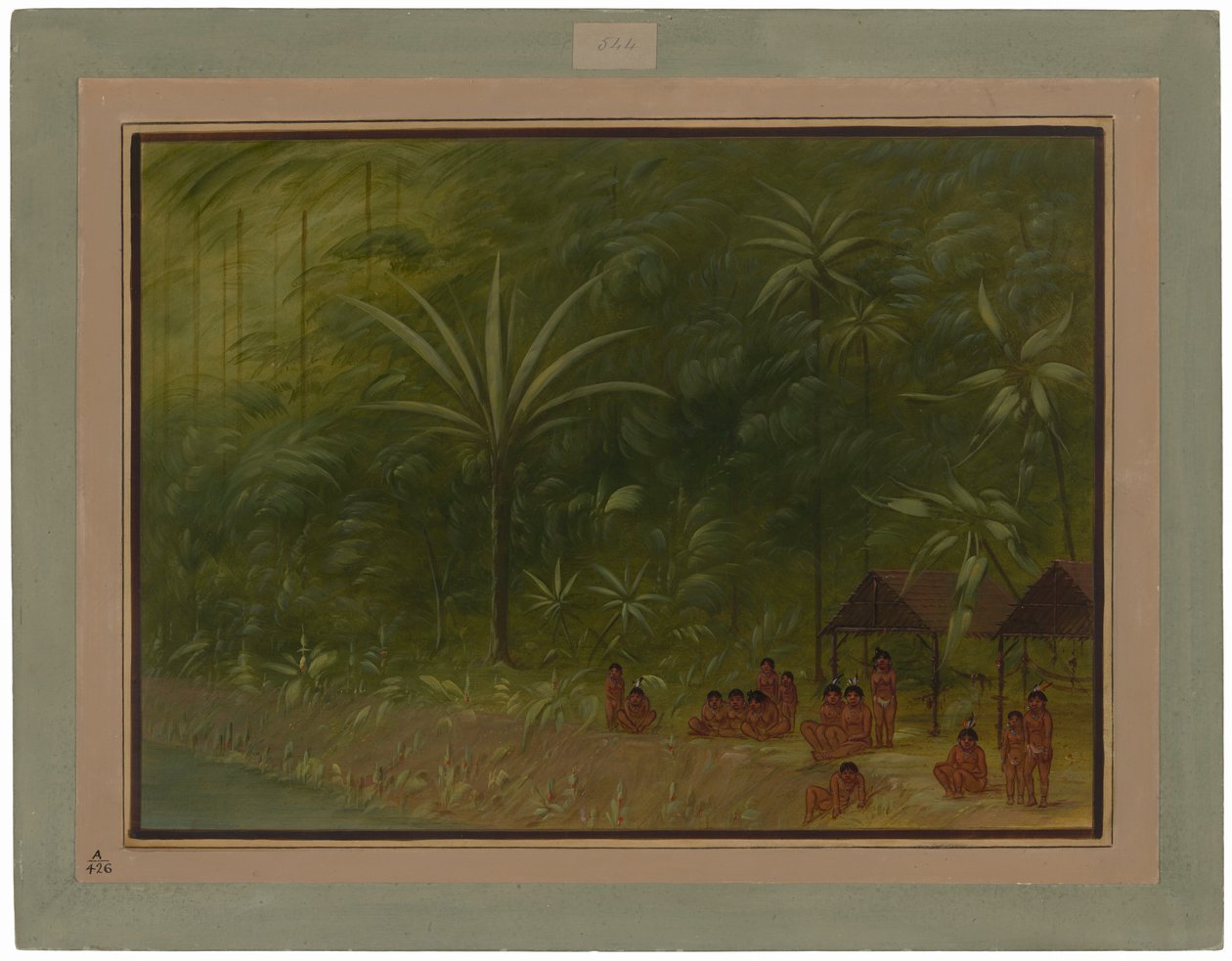 Accampamento di Cocomas - Sguardo verso la costa da George Catlin