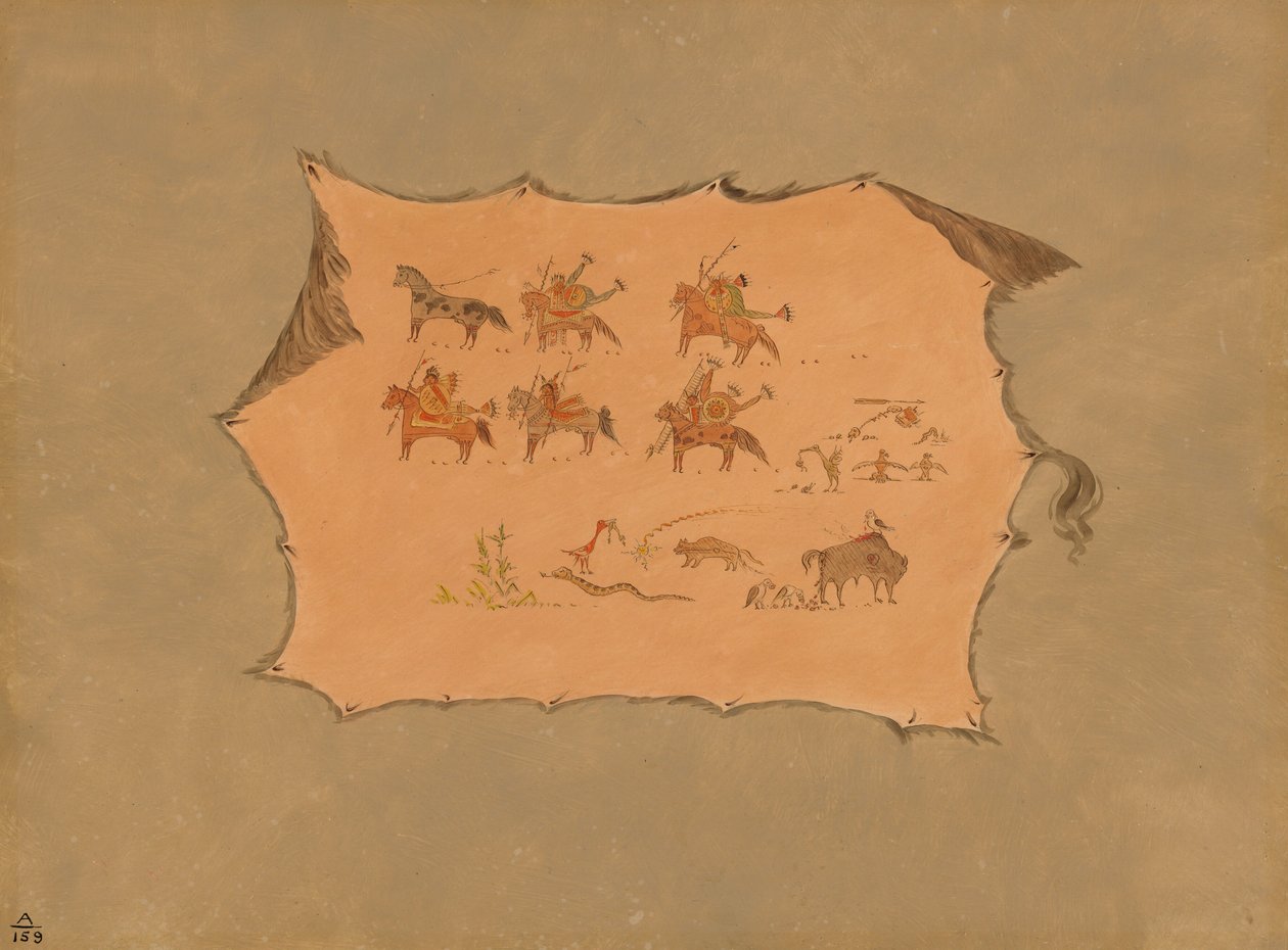Facsimile di una veste di dottore Pawnee da George Catlin