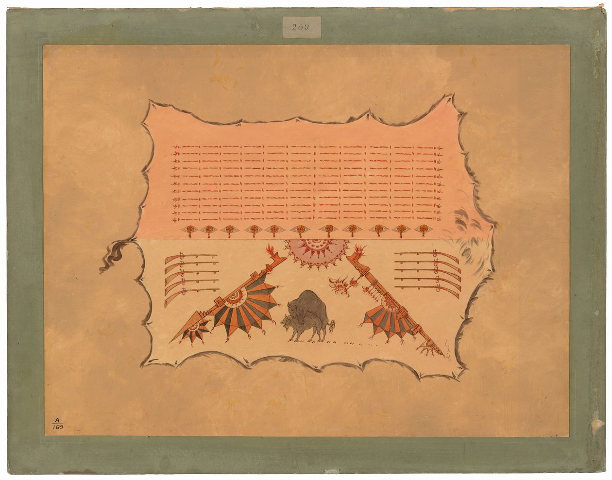 Facsimile di una veste Omaha da George Catlin