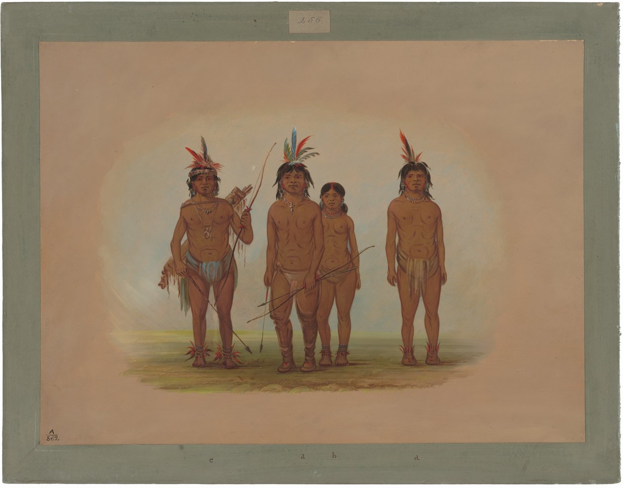 Quattro indiani Macouchi da George Catlin