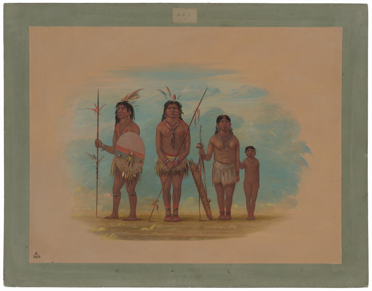 Quattro Indiani Xingu da George Catlin