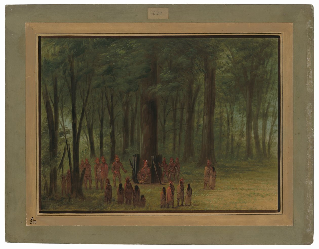 Funerale di Black Hawk - Saukie da George Catlin