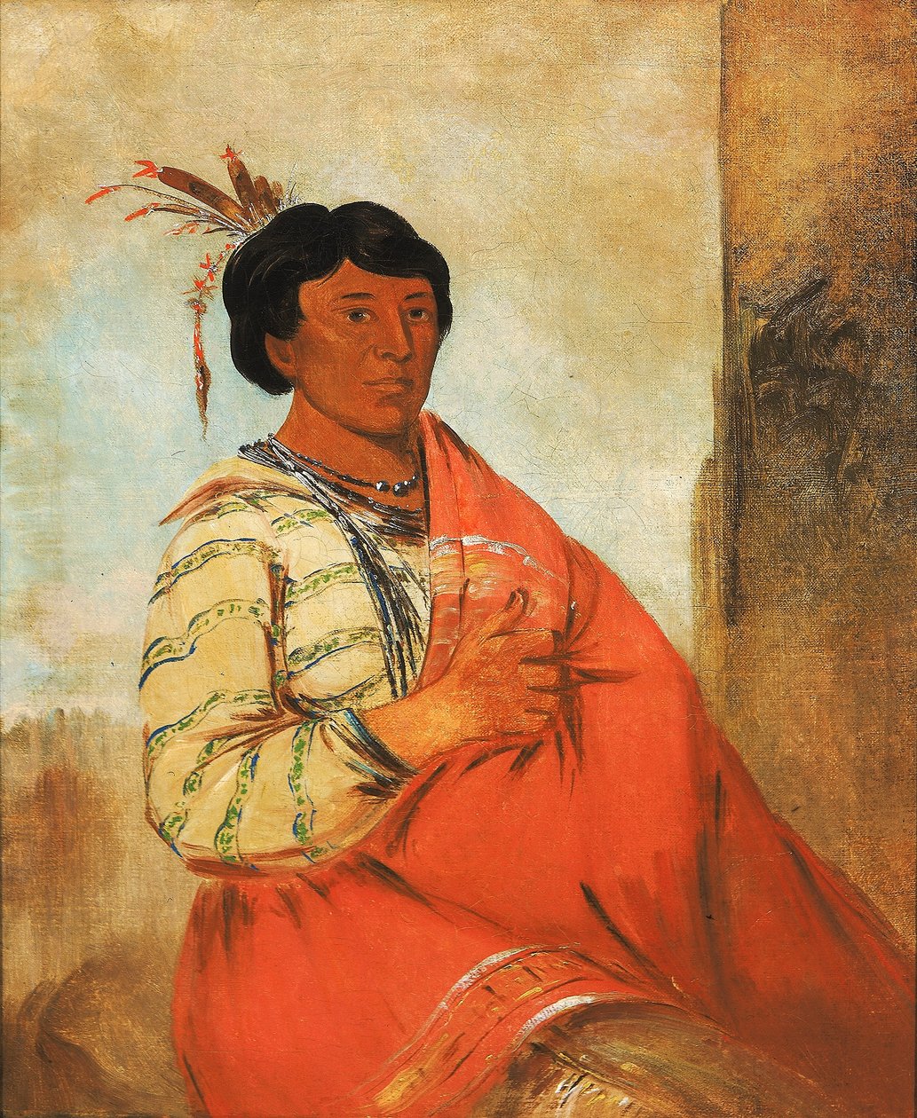 Gaw-záw-que-dung, Colui che saluta da George Catlin