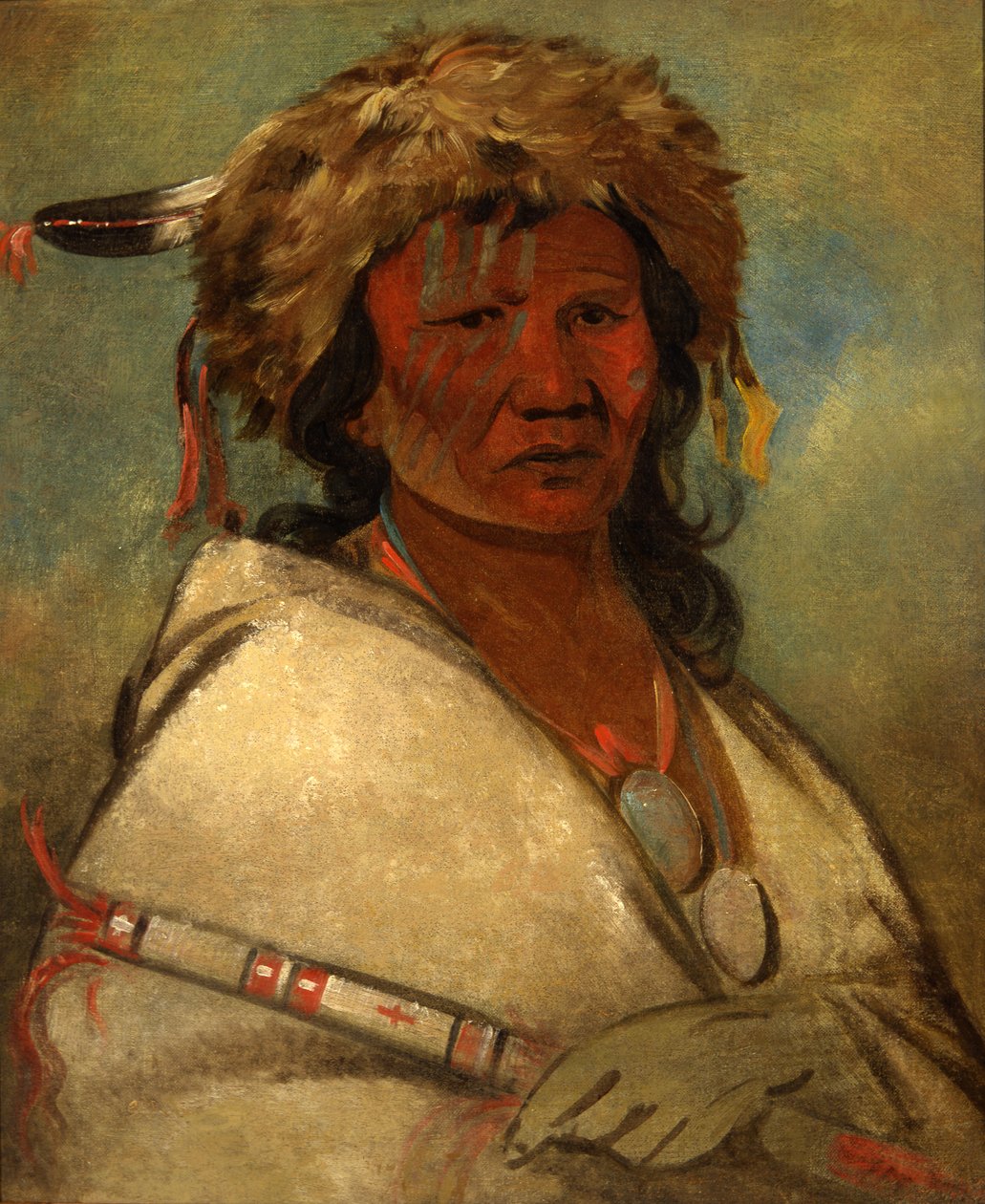Grande Eroe, un capo, 1845 da George Catlin