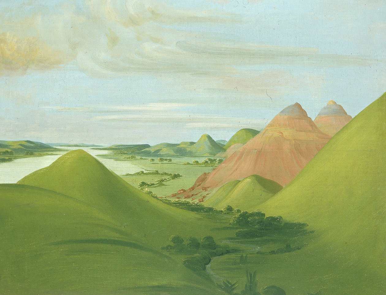 Iron Bluff, 1200 miglia sopra St. Louis da George Catlin