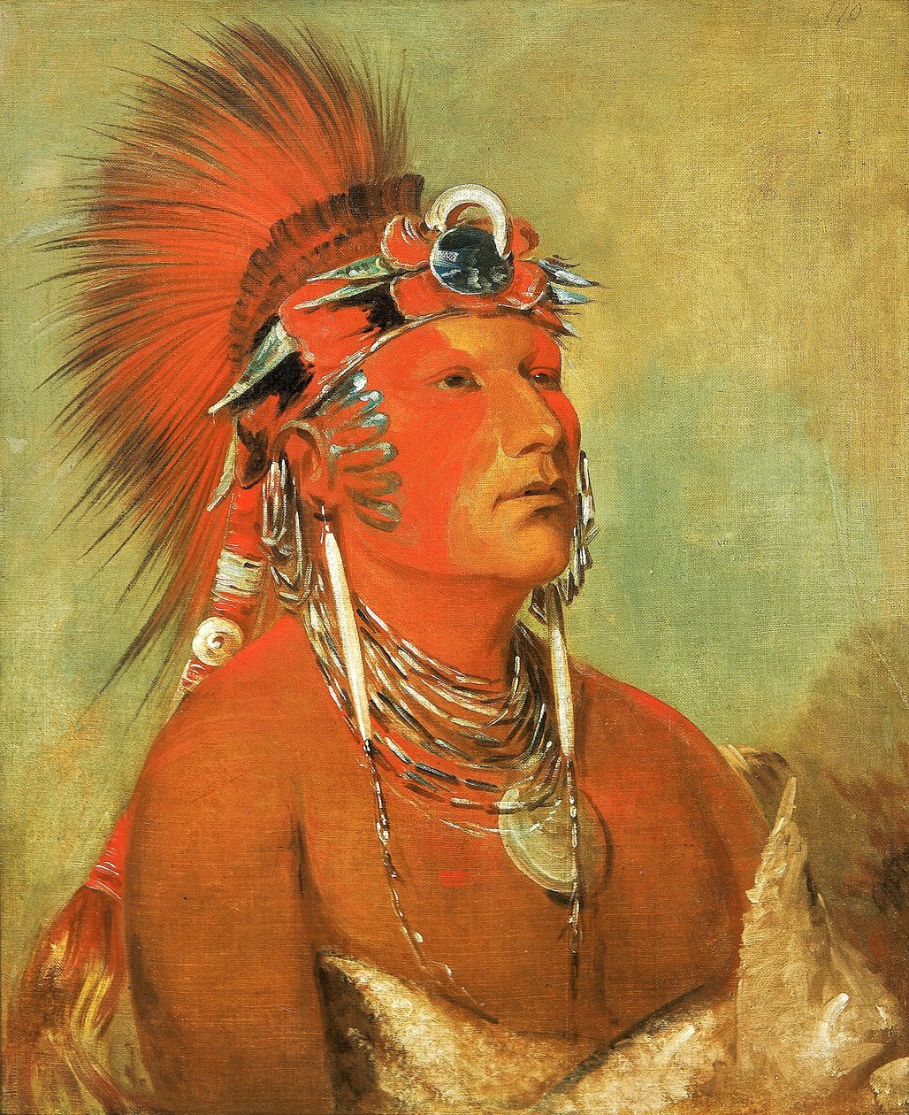 Jee-hé-o-hó-shah, Non può essere buttato giù, un guerriero da George Catlin