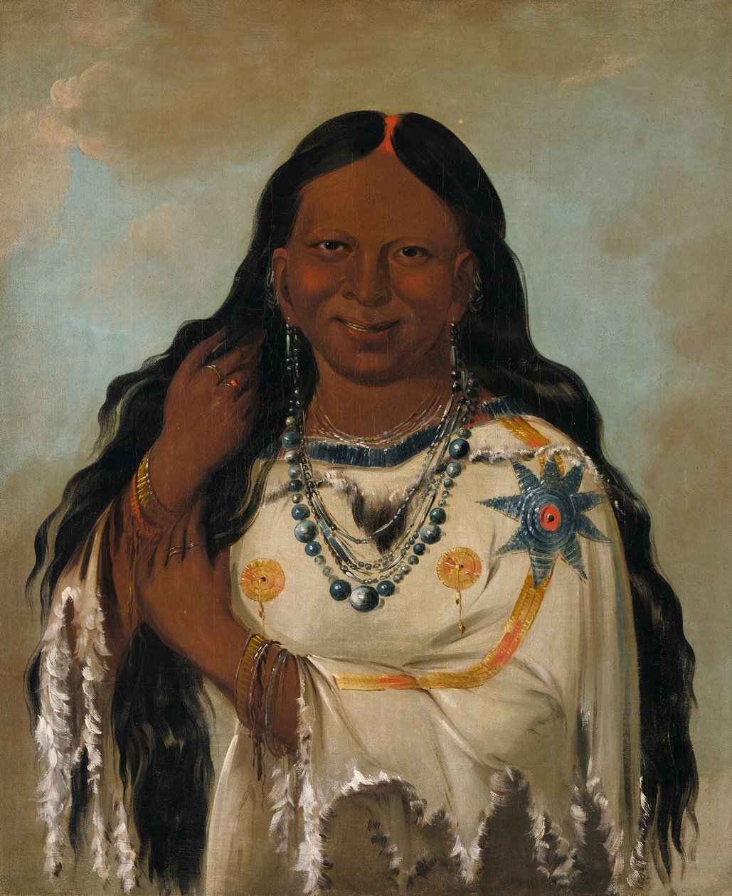 Kay-a-gís-gis, una giovane donna da George Catlin
