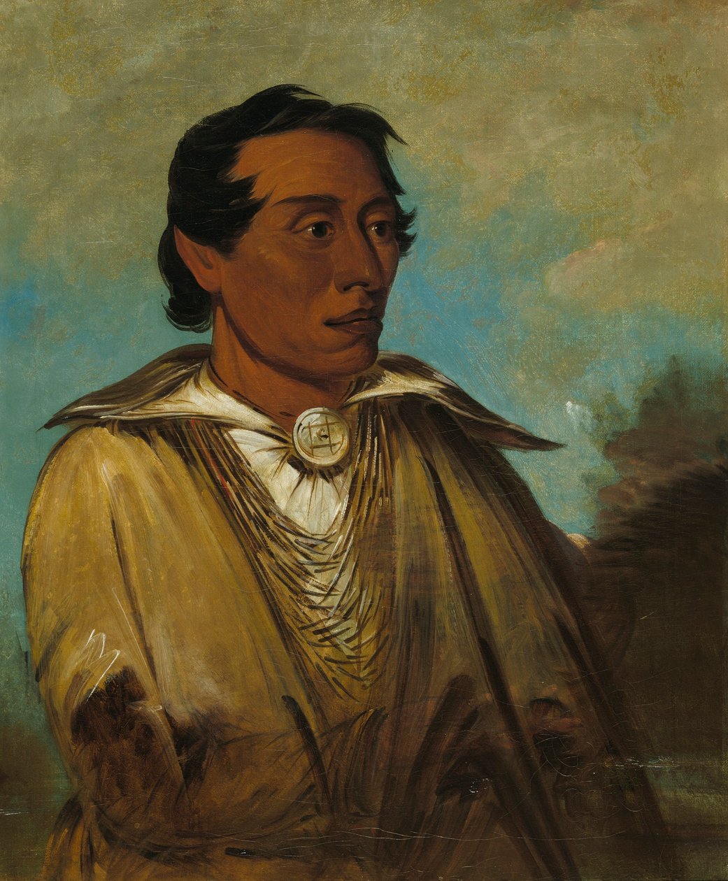 Kee-án-ne-kuk, uomo di punta, capo della tribù da George Catlin