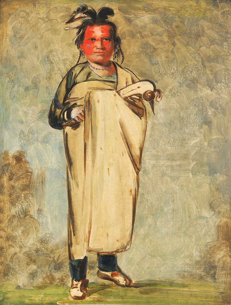 Káw-kaw-ne-chóo-a, un coraggioso da George Catlin