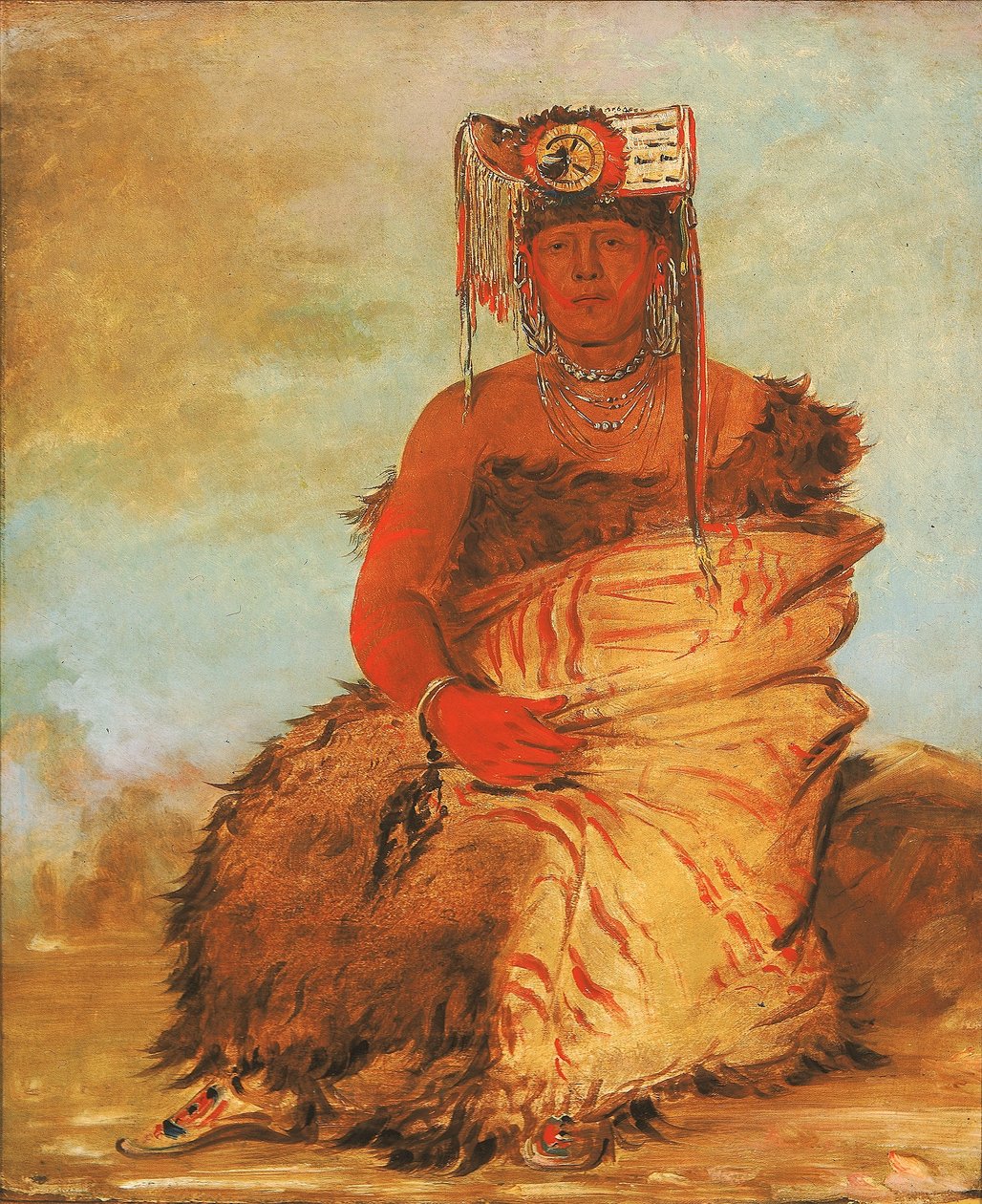 La-kée-too-wi-rá-sha, Piccolo Capo, un guerriero Tapage Pawnee da George Catlin