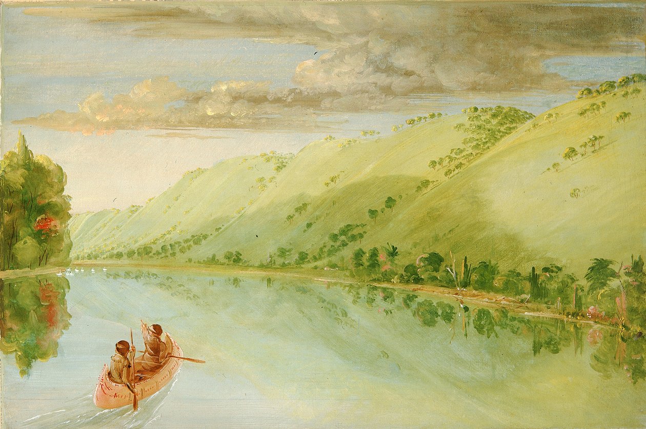 La prateria di Madame Ferrebault, sopra Prairie du Chien da George Catlin