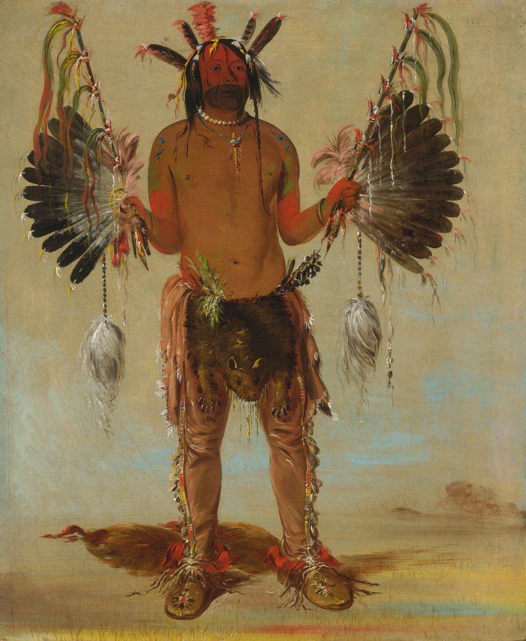 Mah-tó-he-ha, Vecchio Orso, un Uomo di Medicina, 1832 da George Catlin