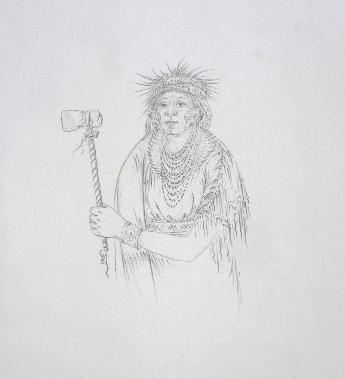 Men-son-se-a (La Mano Sinistra) 1852 da George Catlin