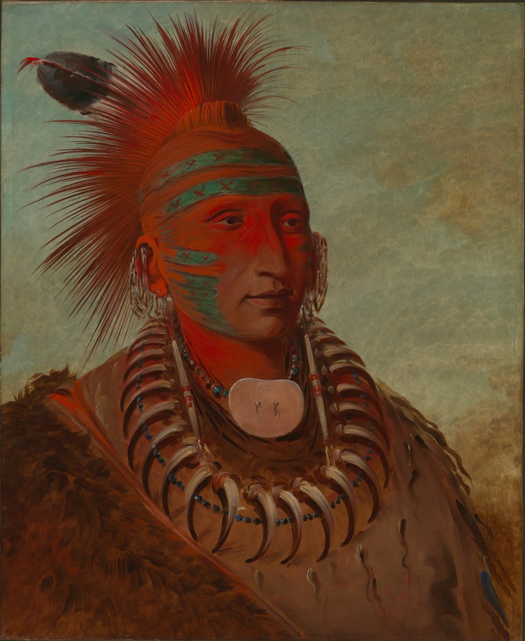 No-ho-mun-ya, Colui che non presta attenzione da George Catlin
