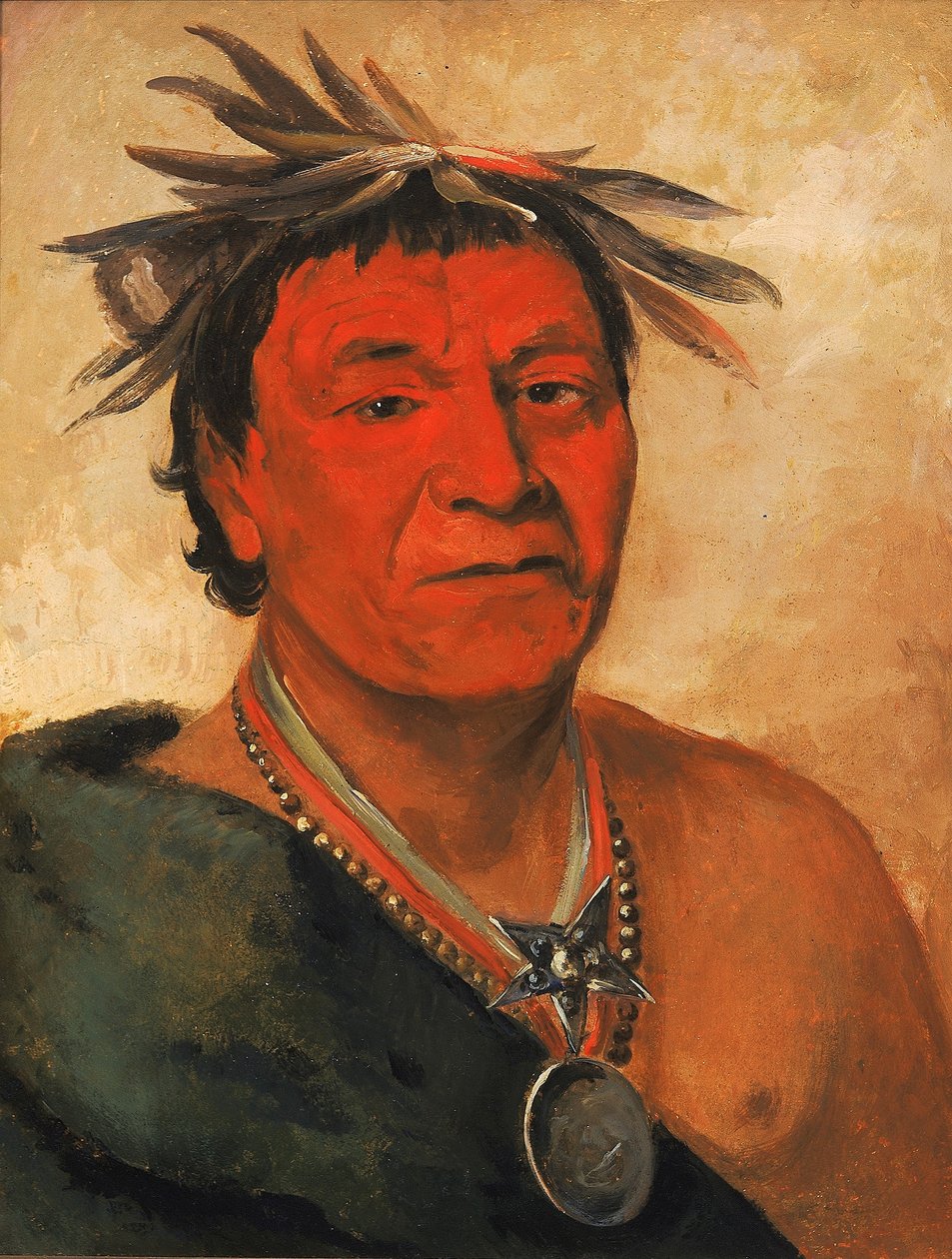 O-ho-páh-sha, Piccolo Whoop, un guerriero distinto da George Catlin