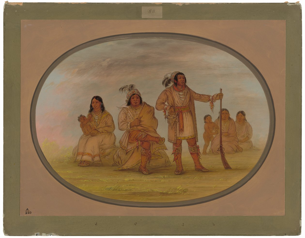 Osceola e quattro indiani Seminole da George Catlin