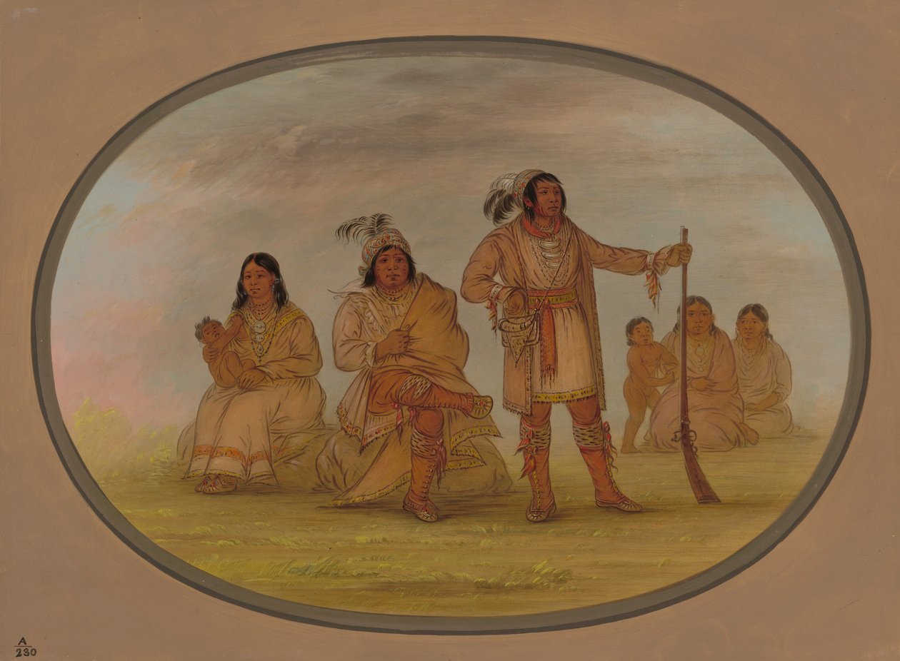 Osceola e quattro indiani Seminole da George Catlin
