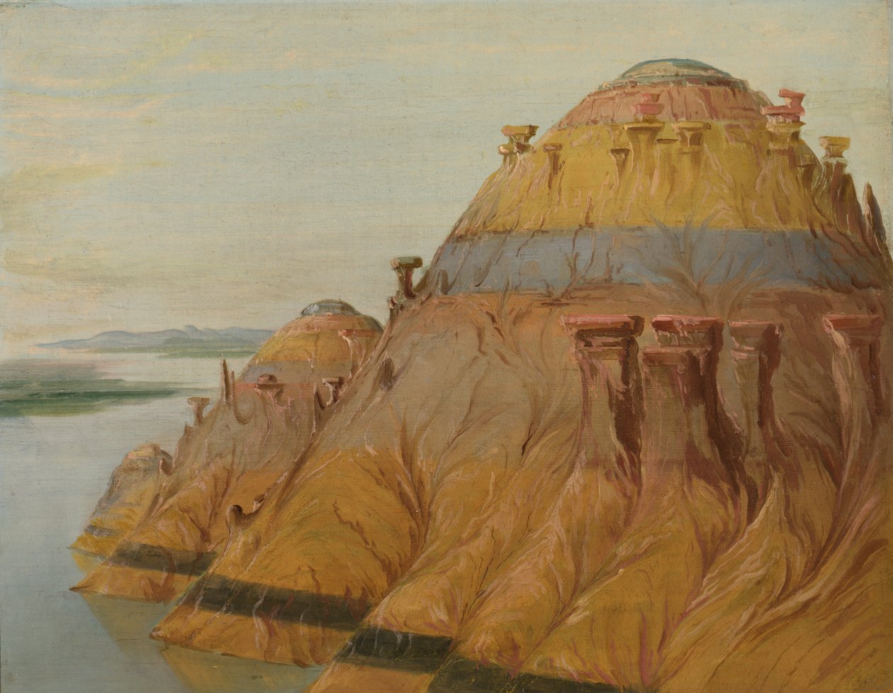 Scogliera di Argilla Pittoresca, 1700 Miglia sopra St. Louis da George Catlin