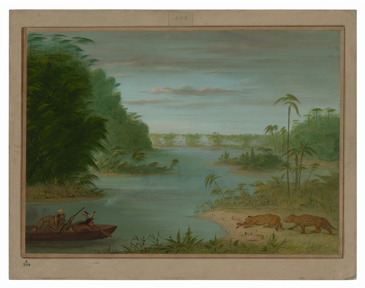 Pont de Palmiers e caccia alla tigre da George Catlin