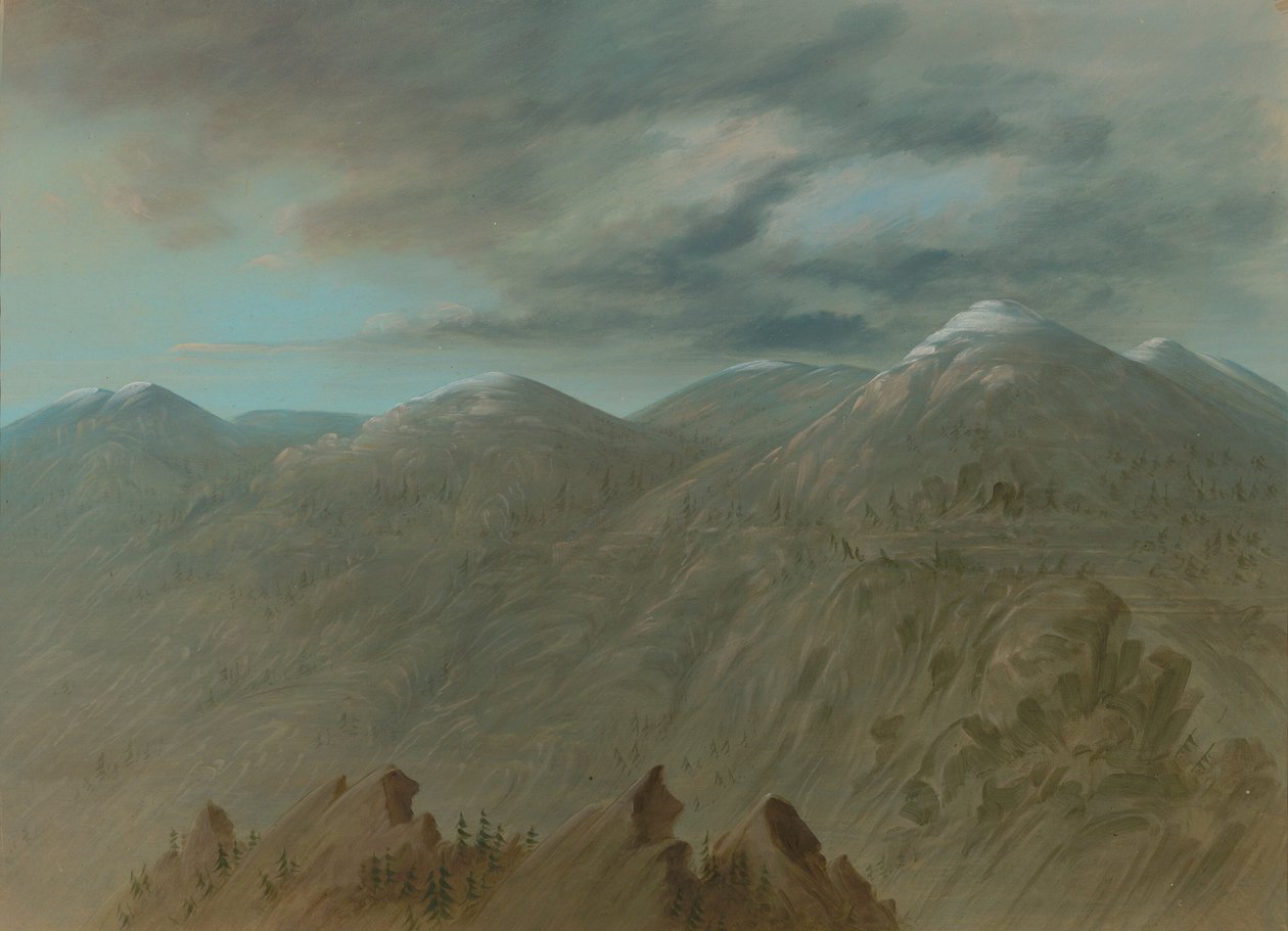 Montagne del fiume Salmon, 1855-1869 da George Catlin